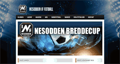 Desktop Screenshot of nesoddenfotball.no